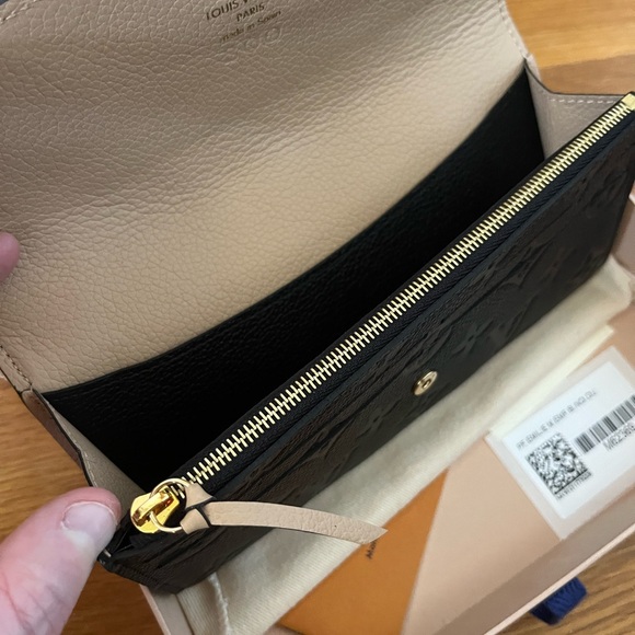 Louis Vuitton Emilie Wallet in Monogram Empreinte Leather - Black 😊🐈⬛ - Picture 8 of 11